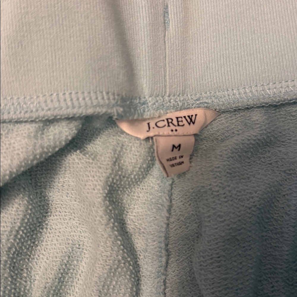 J. Crew Women's Light Mint and Navy Drawstring Joggers - Picture 3 of 7